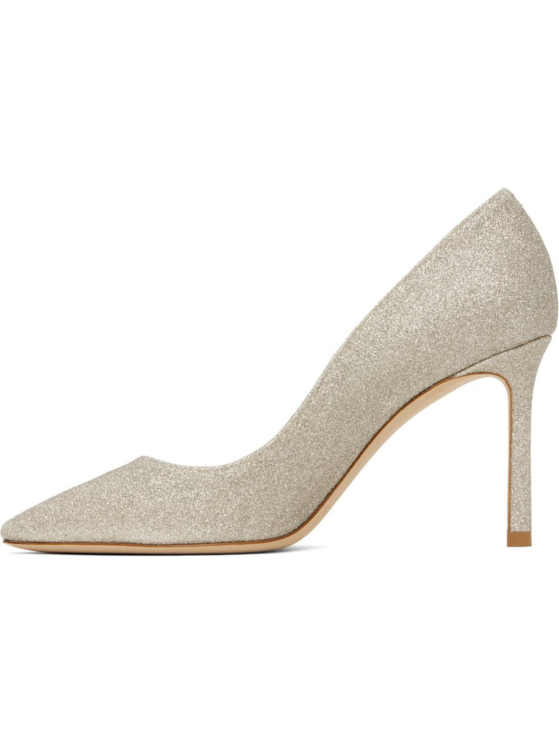 Silver Romy 85 Heels 3