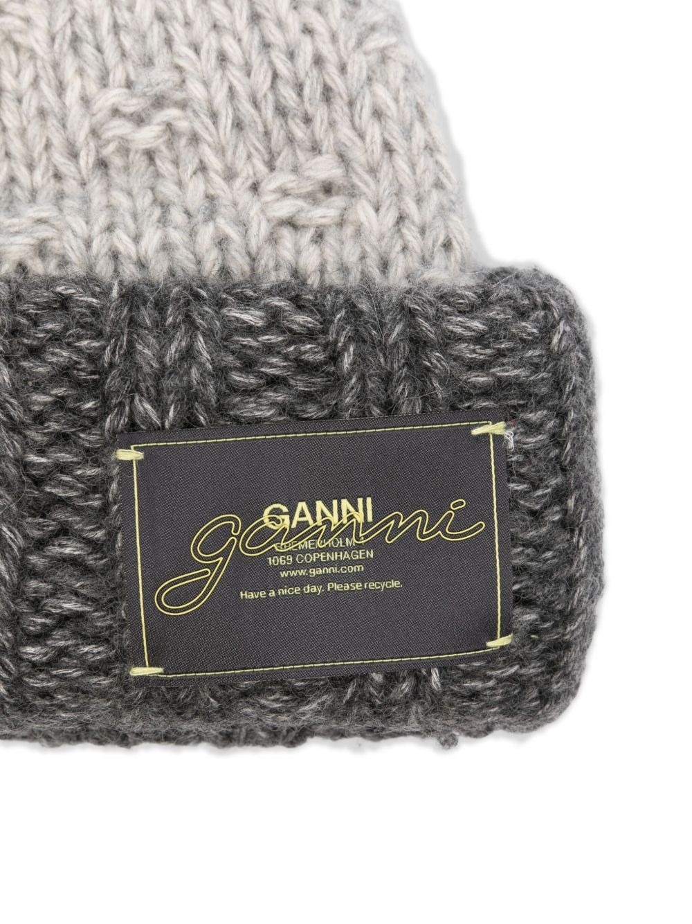 logo-appliqué beanie - 2