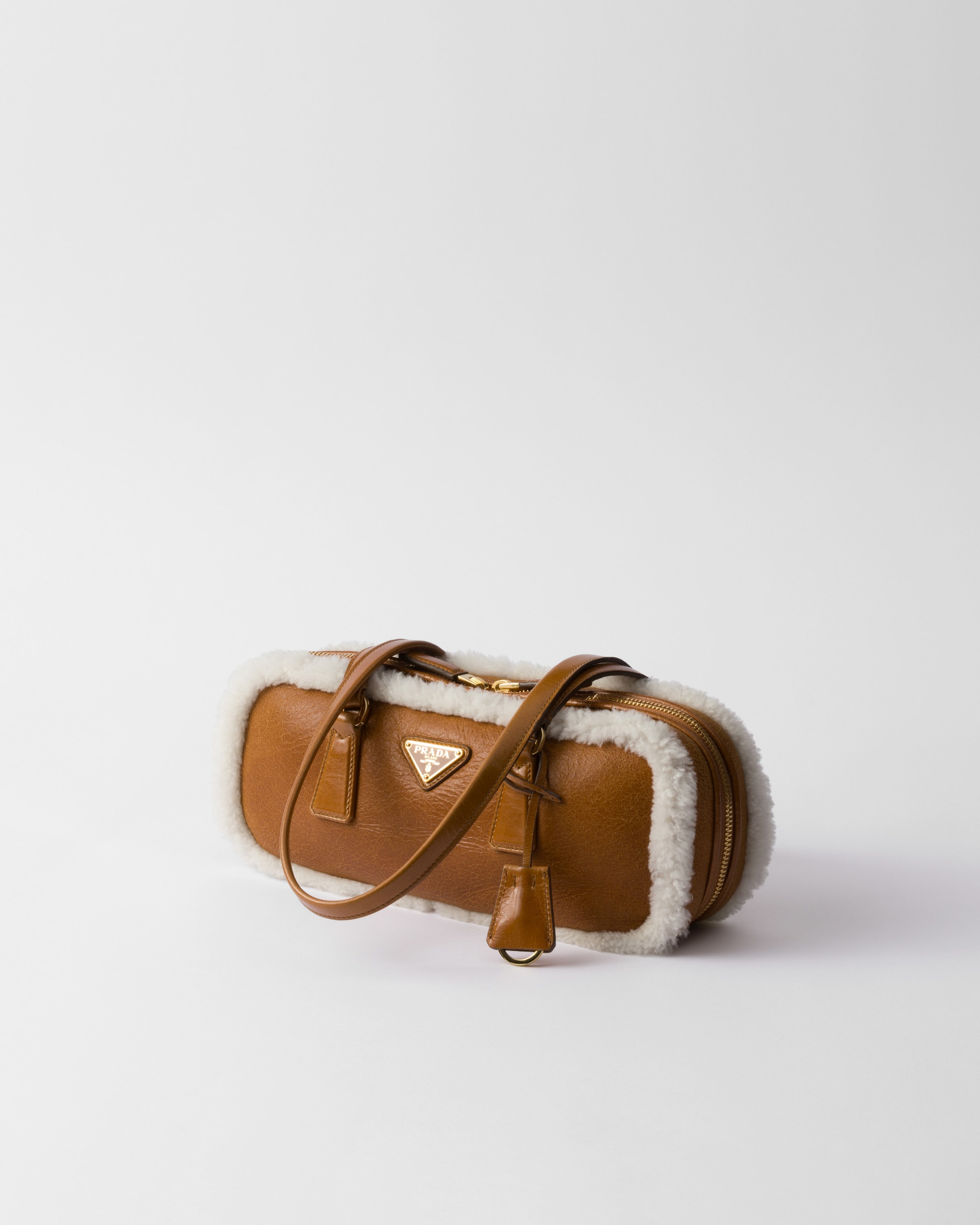 Medium shearling two-handle bag - 3