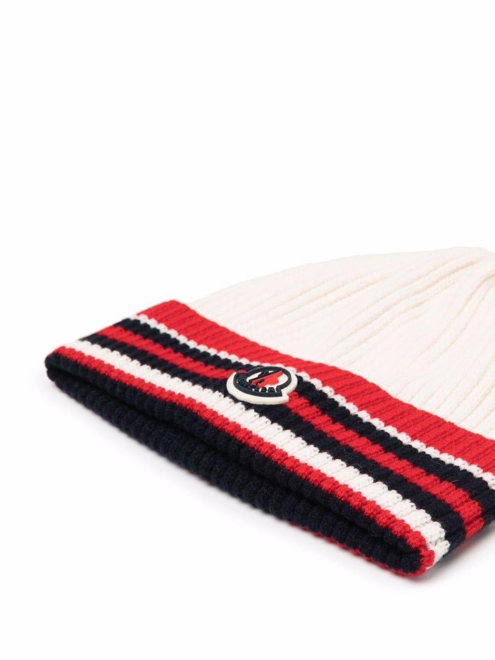 stripe-trim beanie - 2