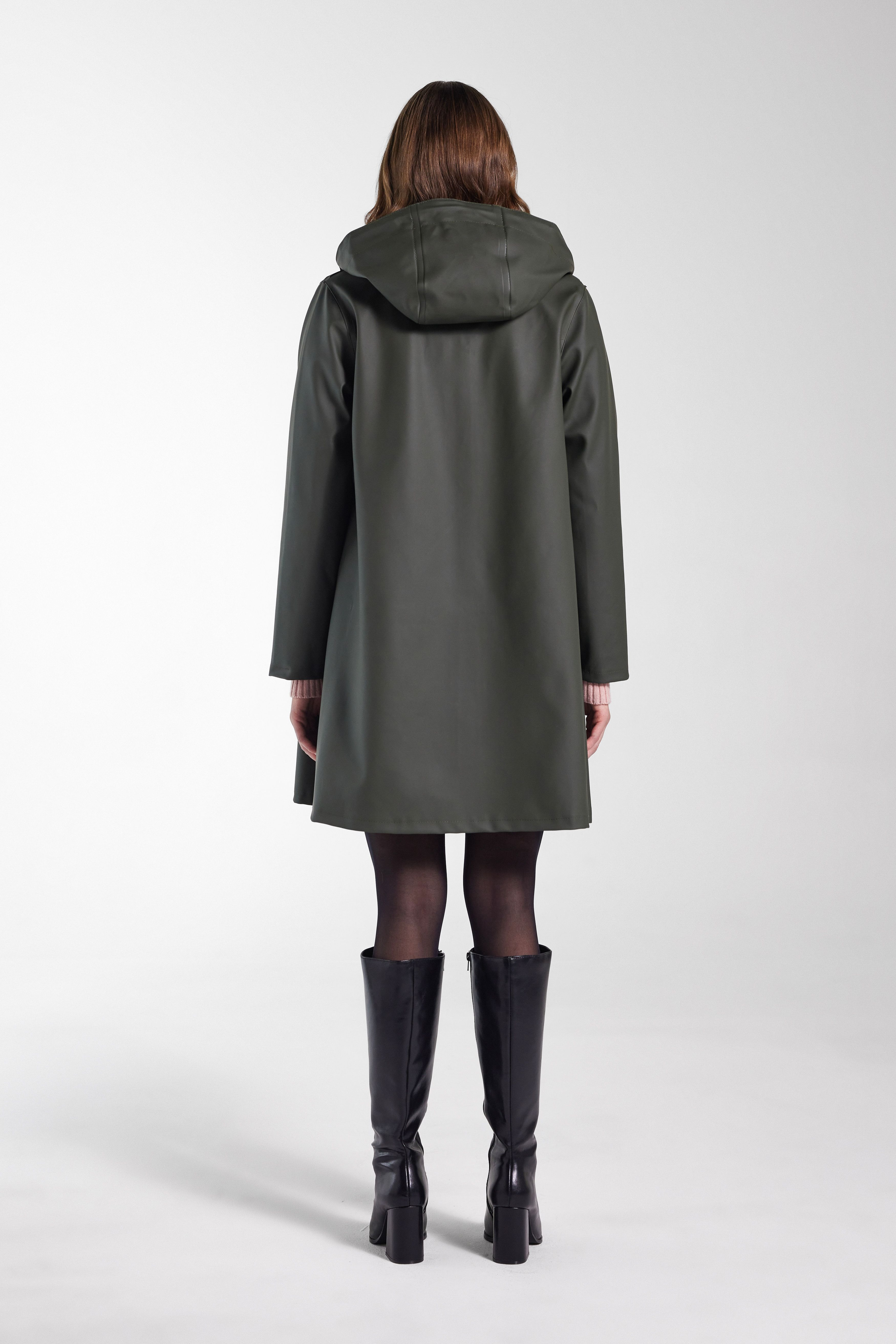 Women's Green Raincoat - Mosebacke - 4