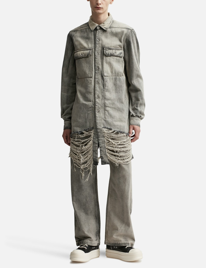 Rick Owens DRKSHDW MINERAL DENIM OUTERSHIRT outlook