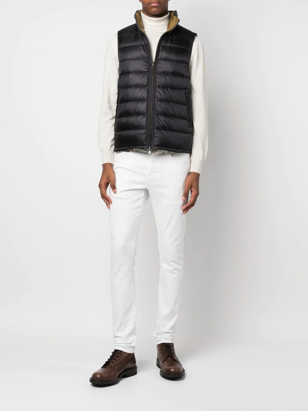 reversible padded down gilet - 6