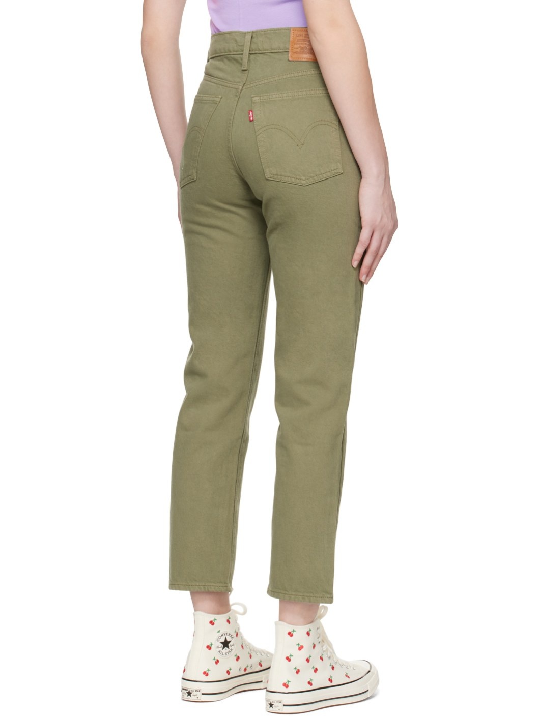 Khaki Wedgie Straight Jeans - 3