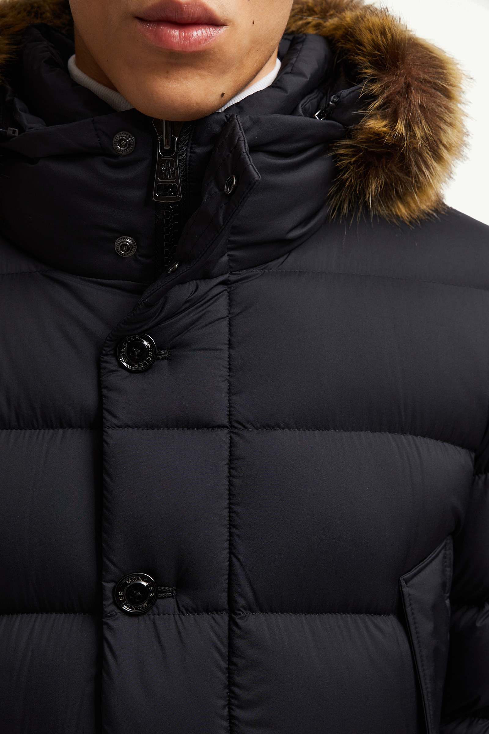 Clunye Hooded Mid-Length Down Jacket - 7