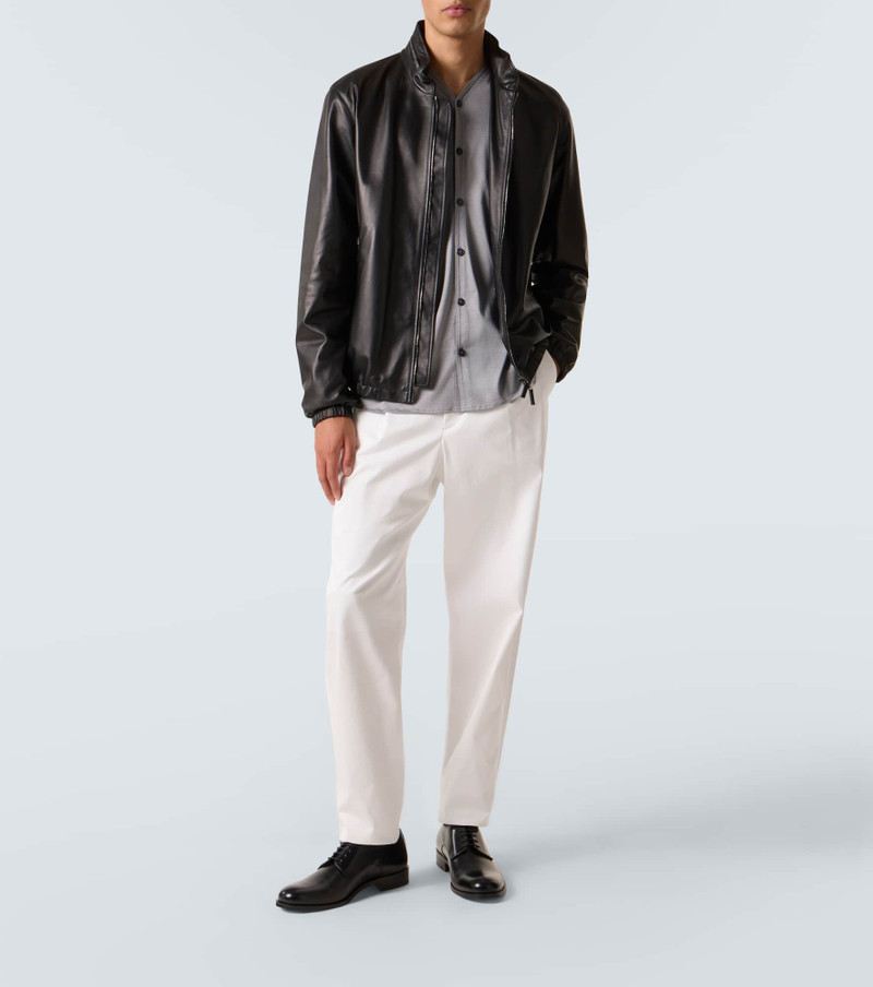 GIORGIO ARMANI Cotton-blend straight pants outlook