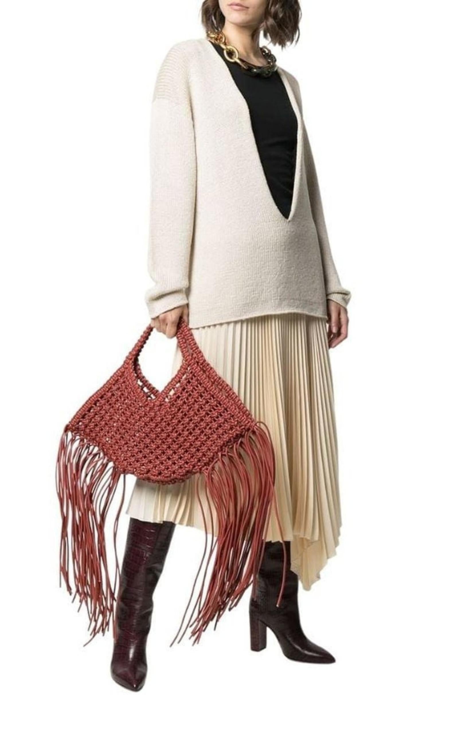 Vegan Leather Basket Bag - 2
