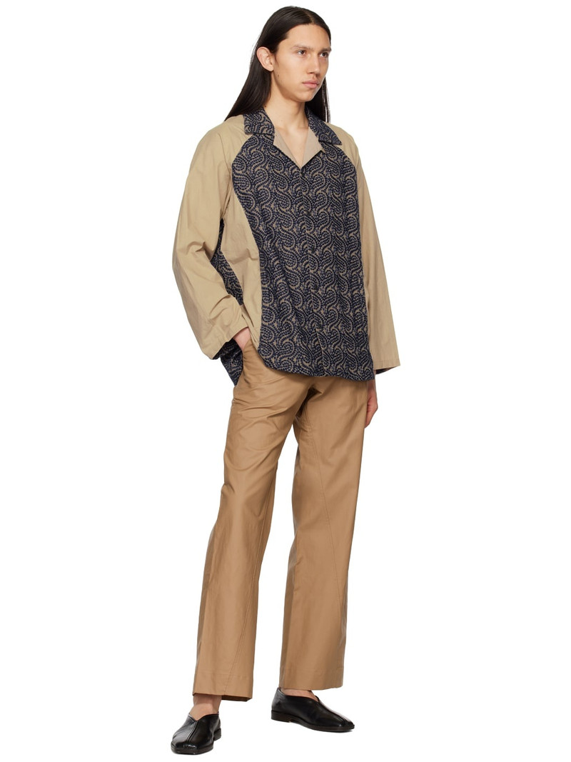 NICHOLAS DALEY Beige Embroidered Shirt outlook