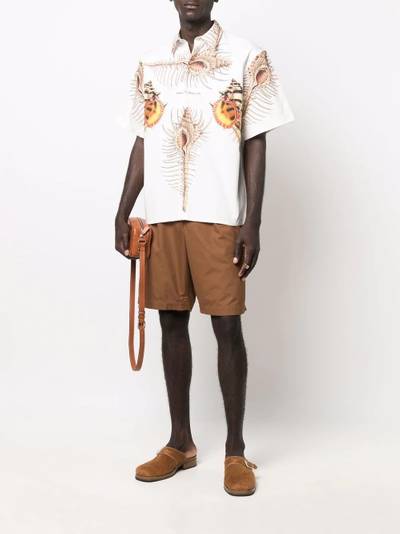 MSGM shell print short-sleeve shirt outlook