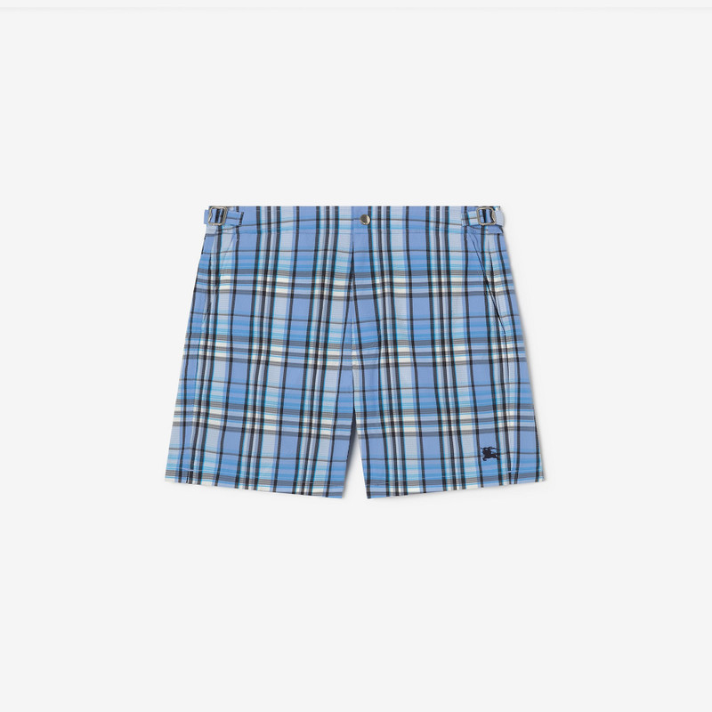 Check Seersucker Swim Shorts 1