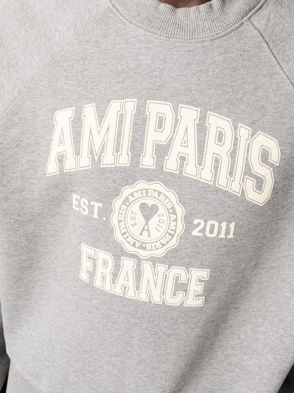 logo-print cotton sweatshirt - 5