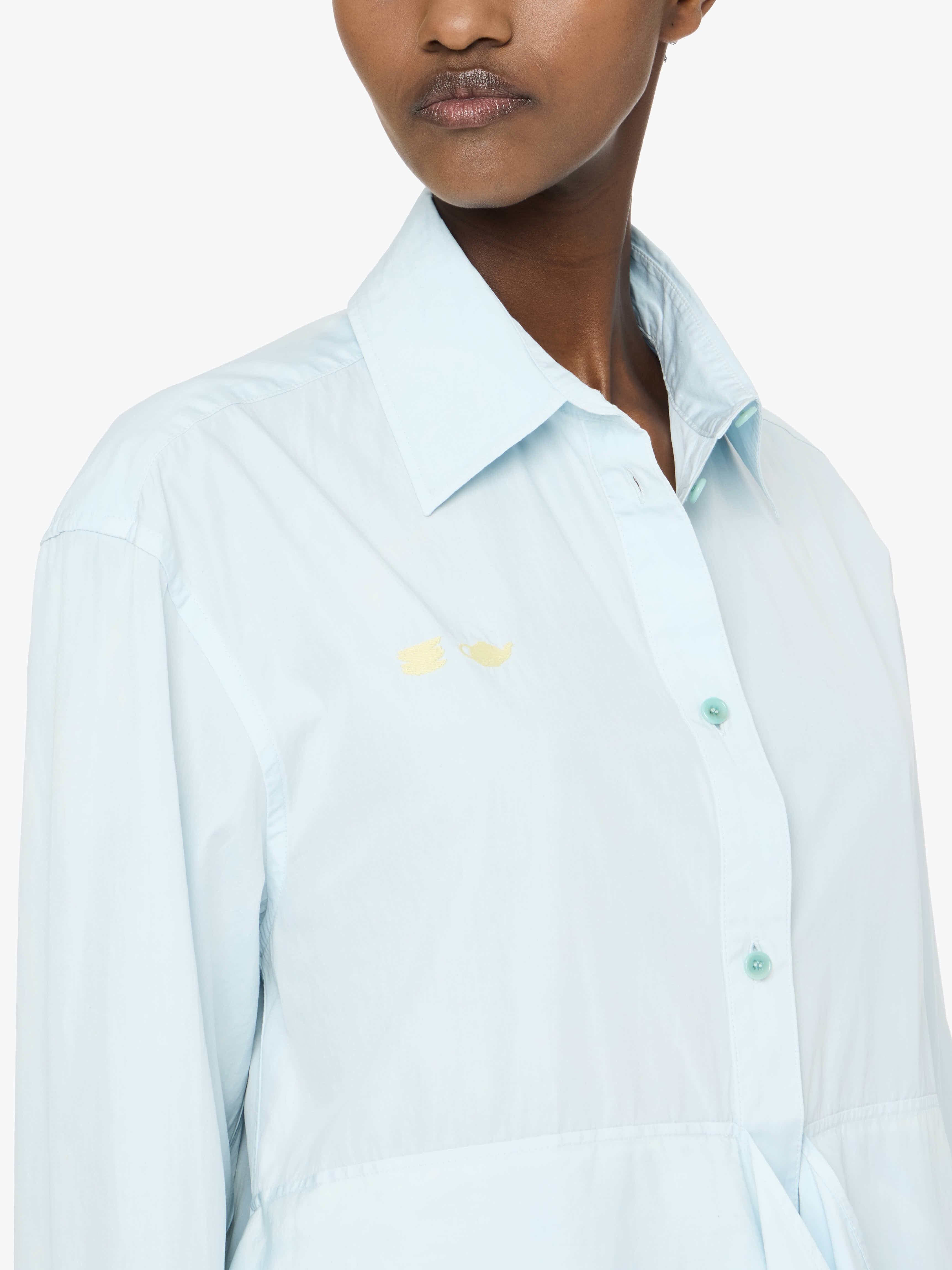 PEPLUM DRAPE SHIRT - 4