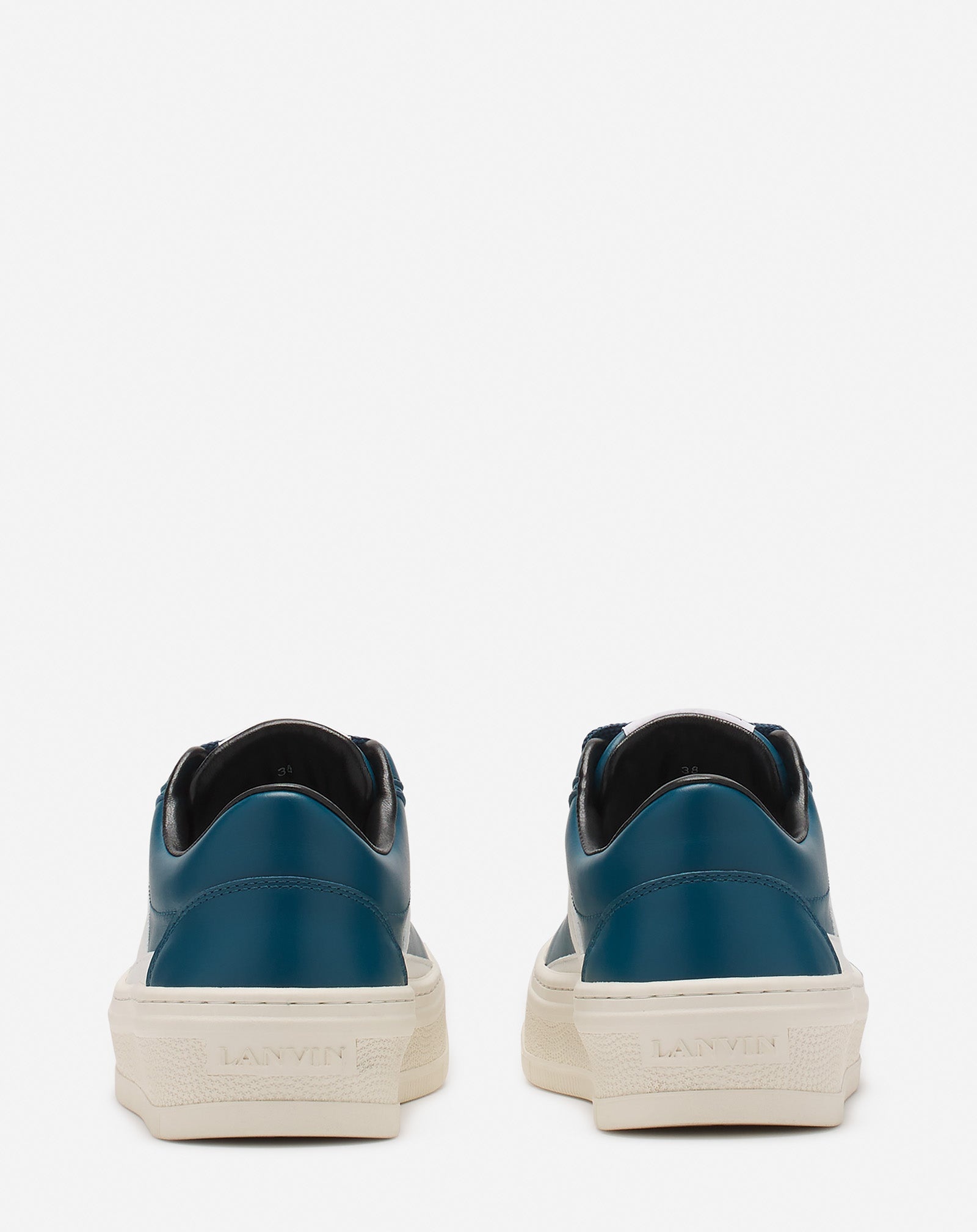 LANVIN CASH LEATHER SNEAKERS - 4