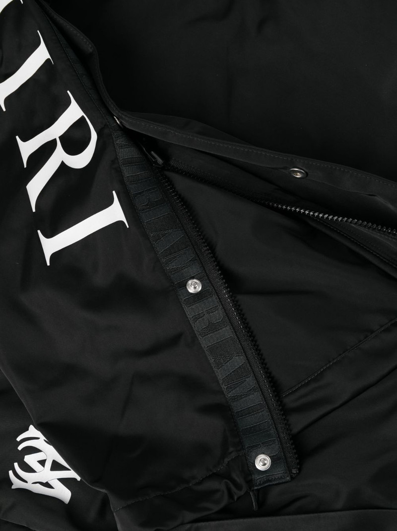 logo-print straight-leg trousers 7