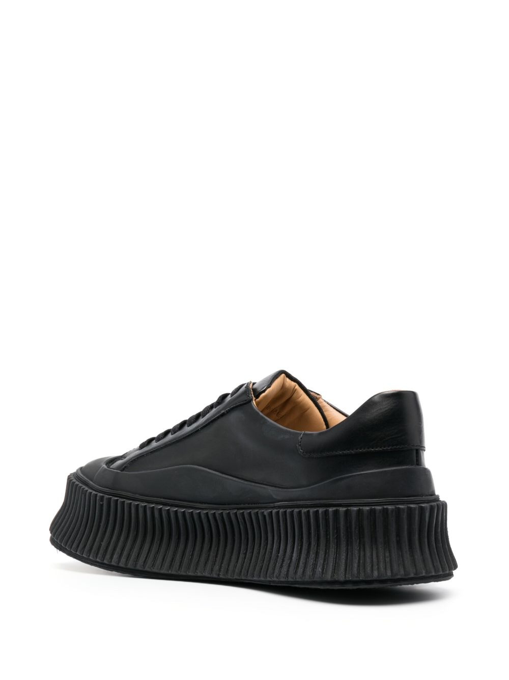 low-top lace-up trainers - 3