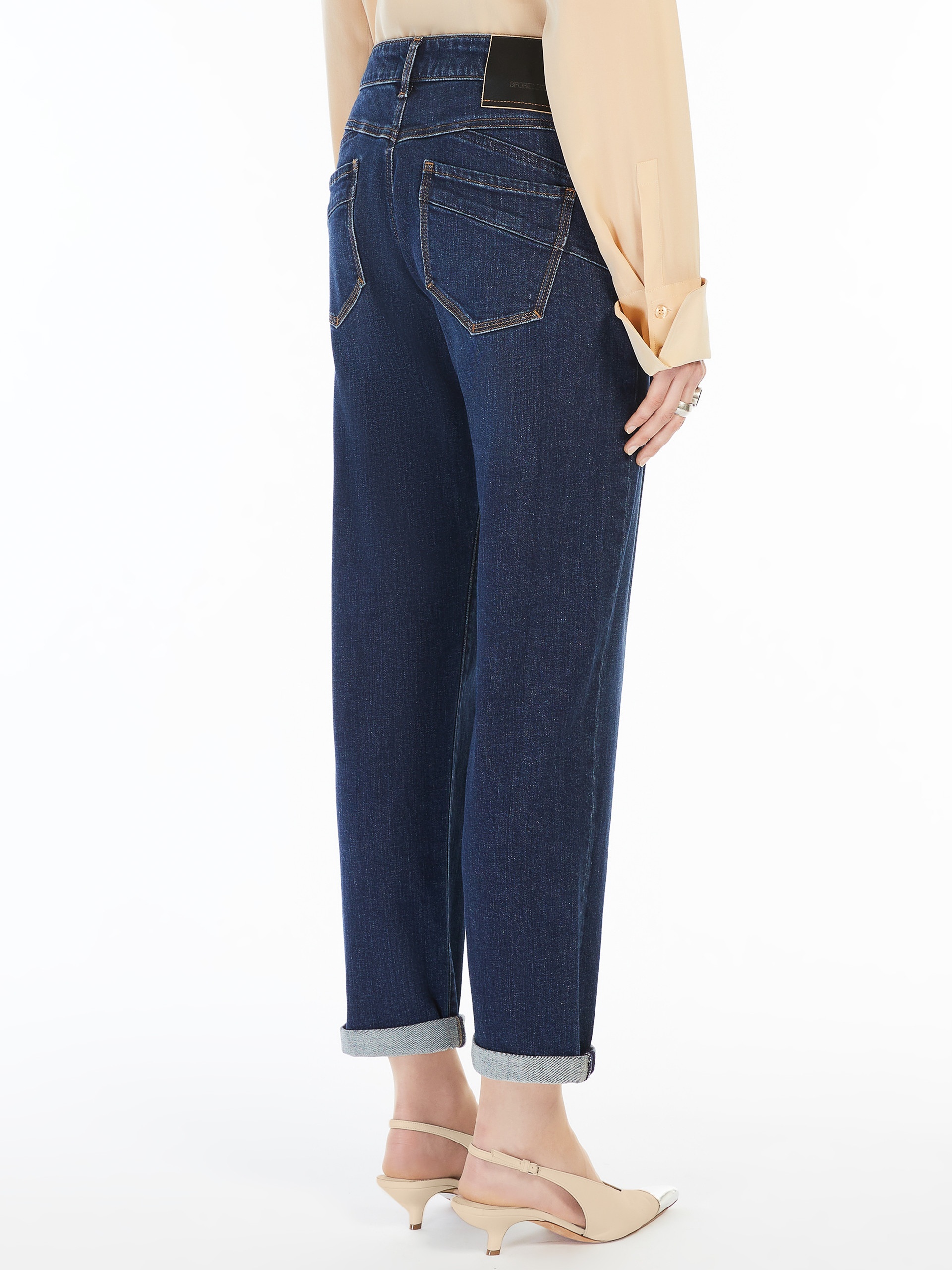 Sportmax BRIAN Low-rise boyfriend jeans | REVERSIBLE