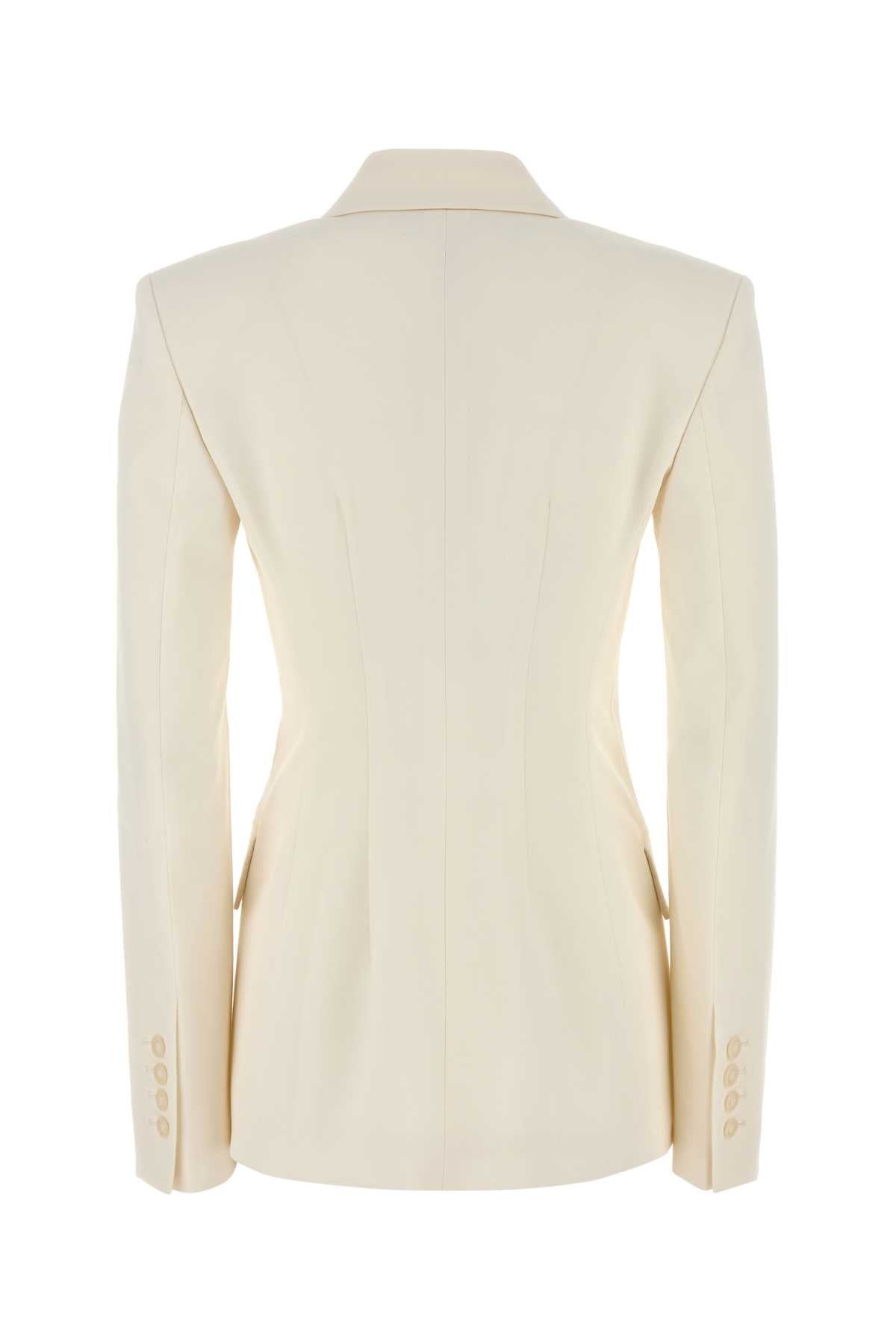 THE ANDAMANE - The Andamane Women Ivory Stretch Gabardine Blazer - 2