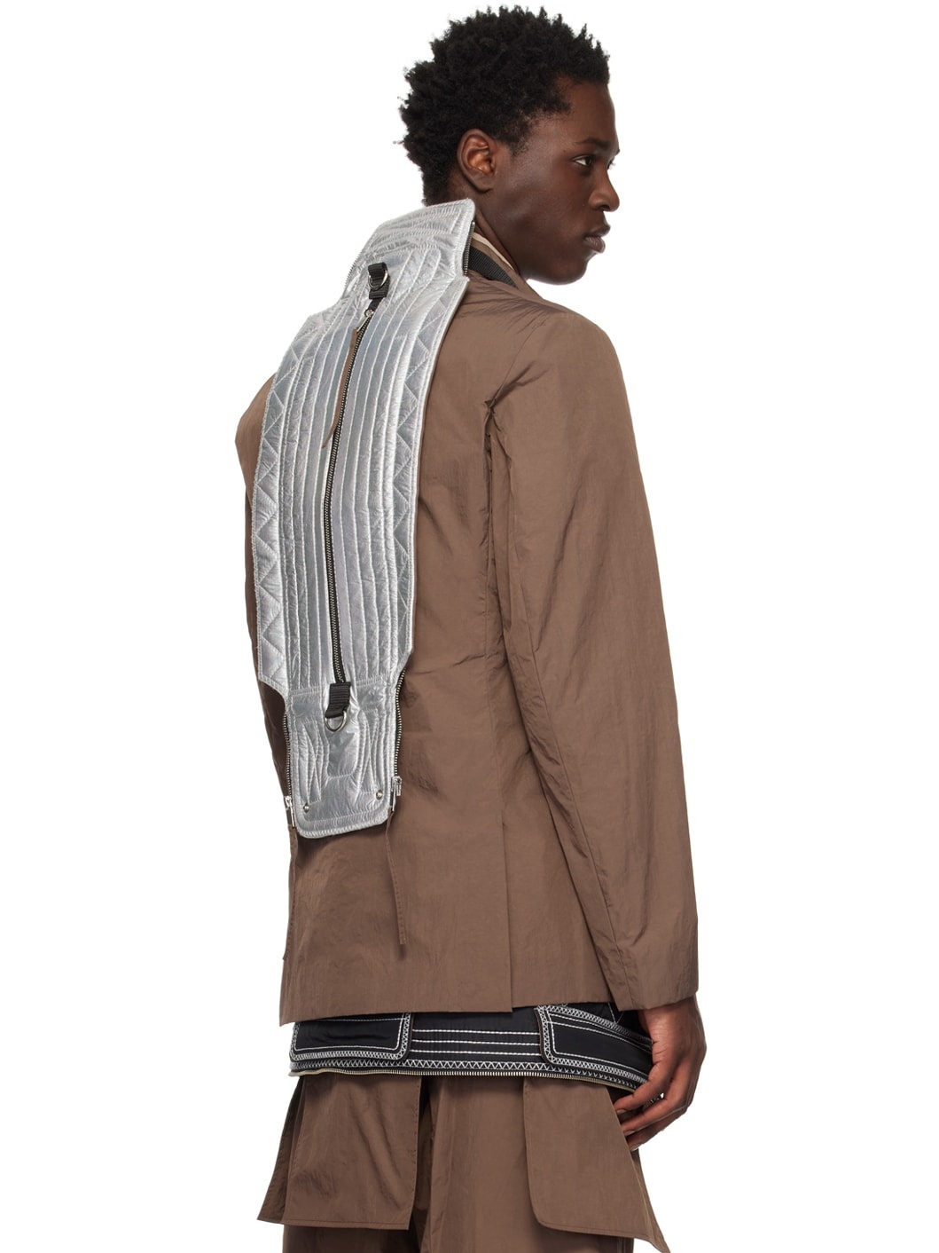 Brown Packable Blazer - 3