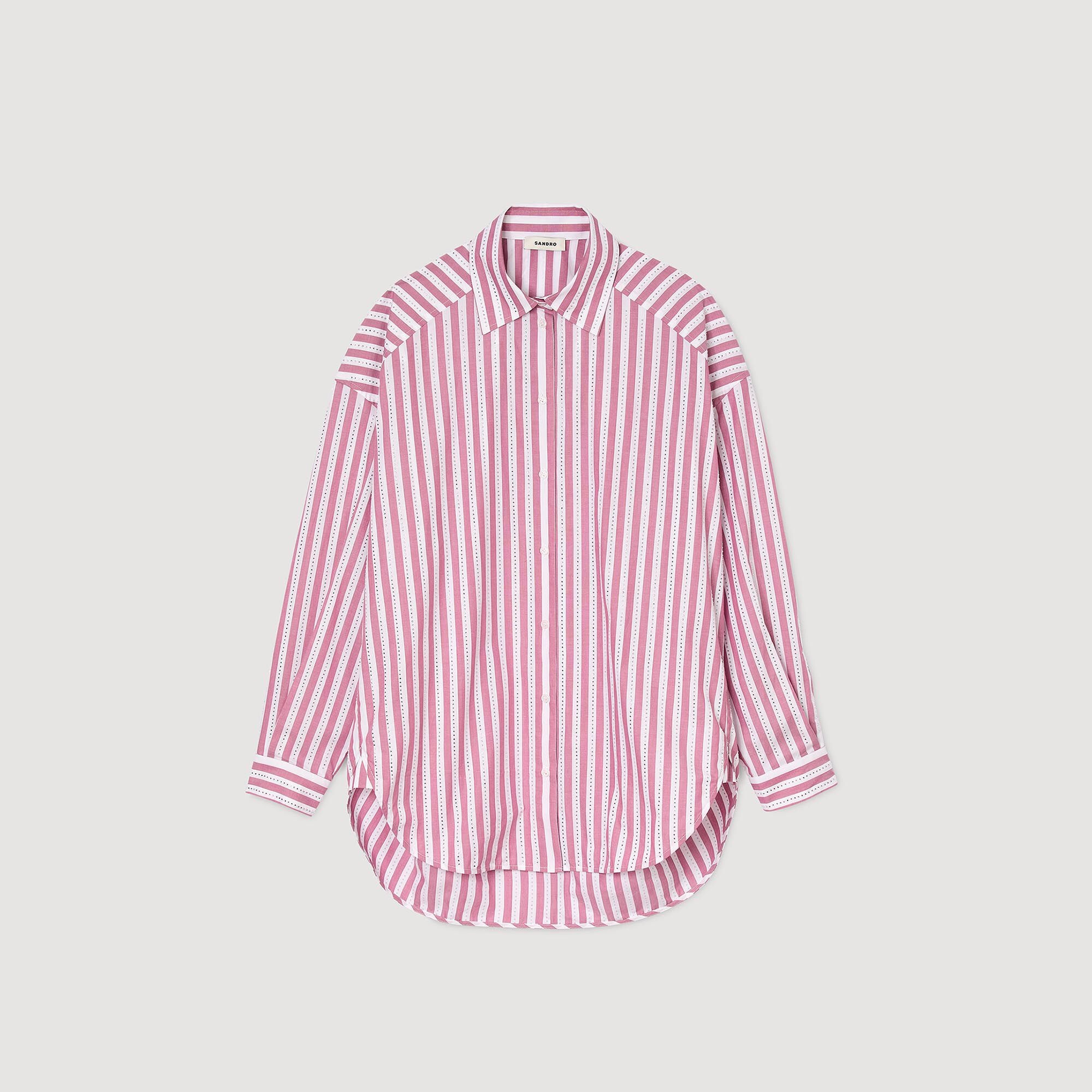 STRIPED RHINESTONE SHIRT - 6