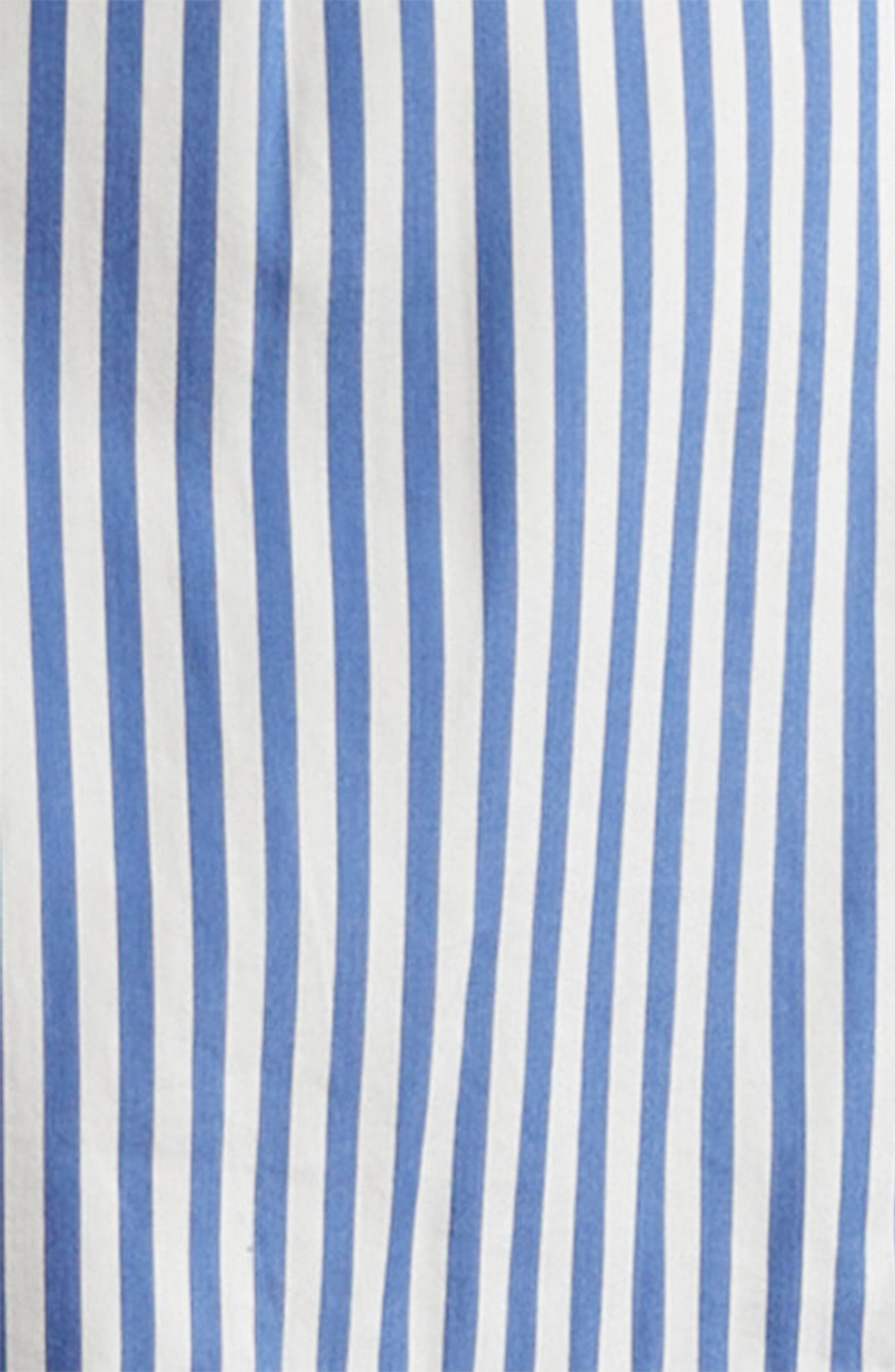 3.1 Phillip Lim Stripe Tie Waist Shirtdress in Blue Multi at Nordstrom - 6