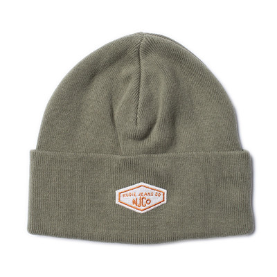 Nudie Jeans Falksson Beanie NJCO Pale Olive outlook