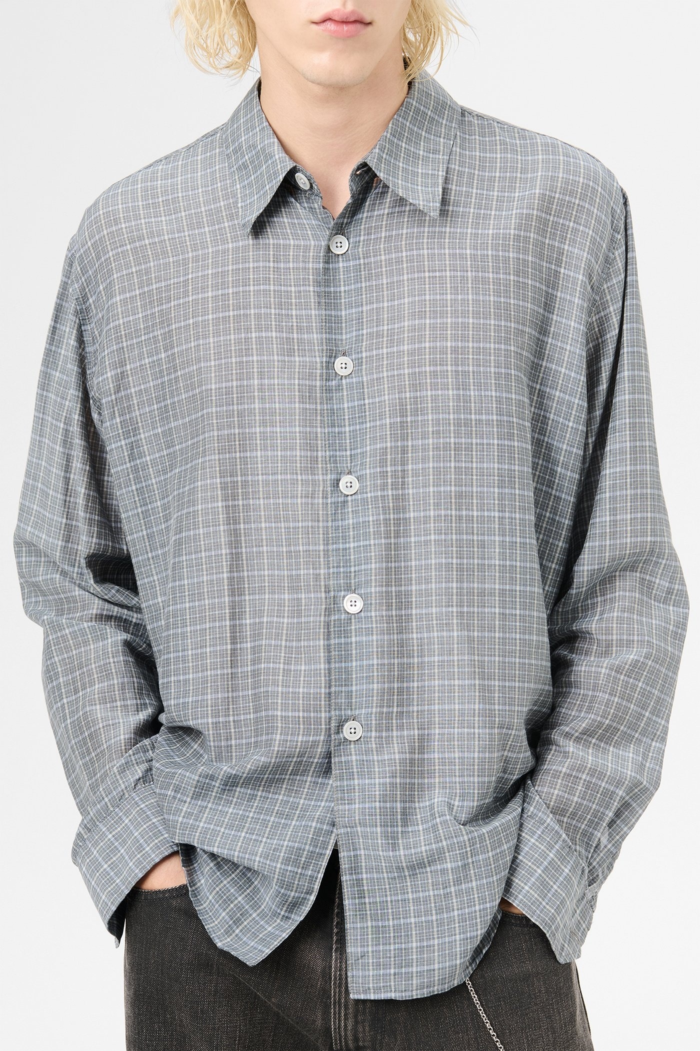 Beyond Shirt Picnic Check Cotton Silk - 4
