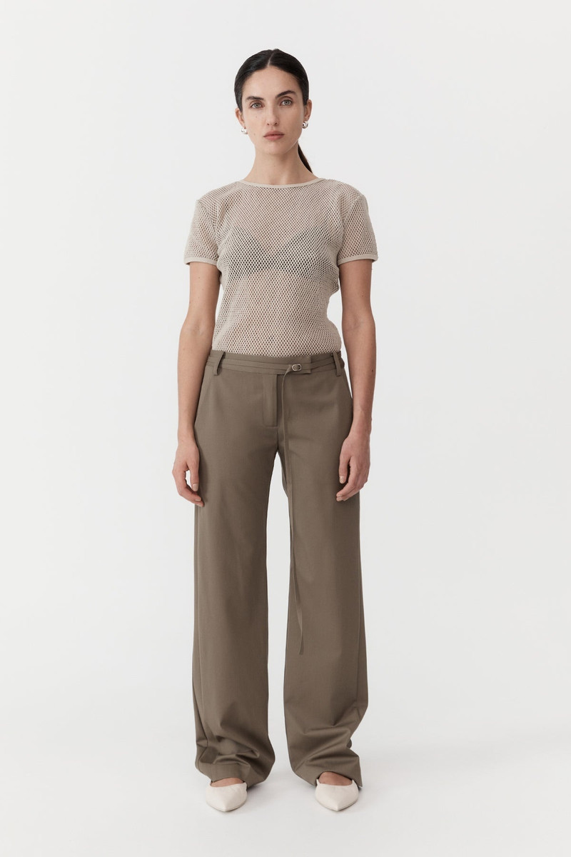 Mesh Short Sleeve Tee - Aloe 3