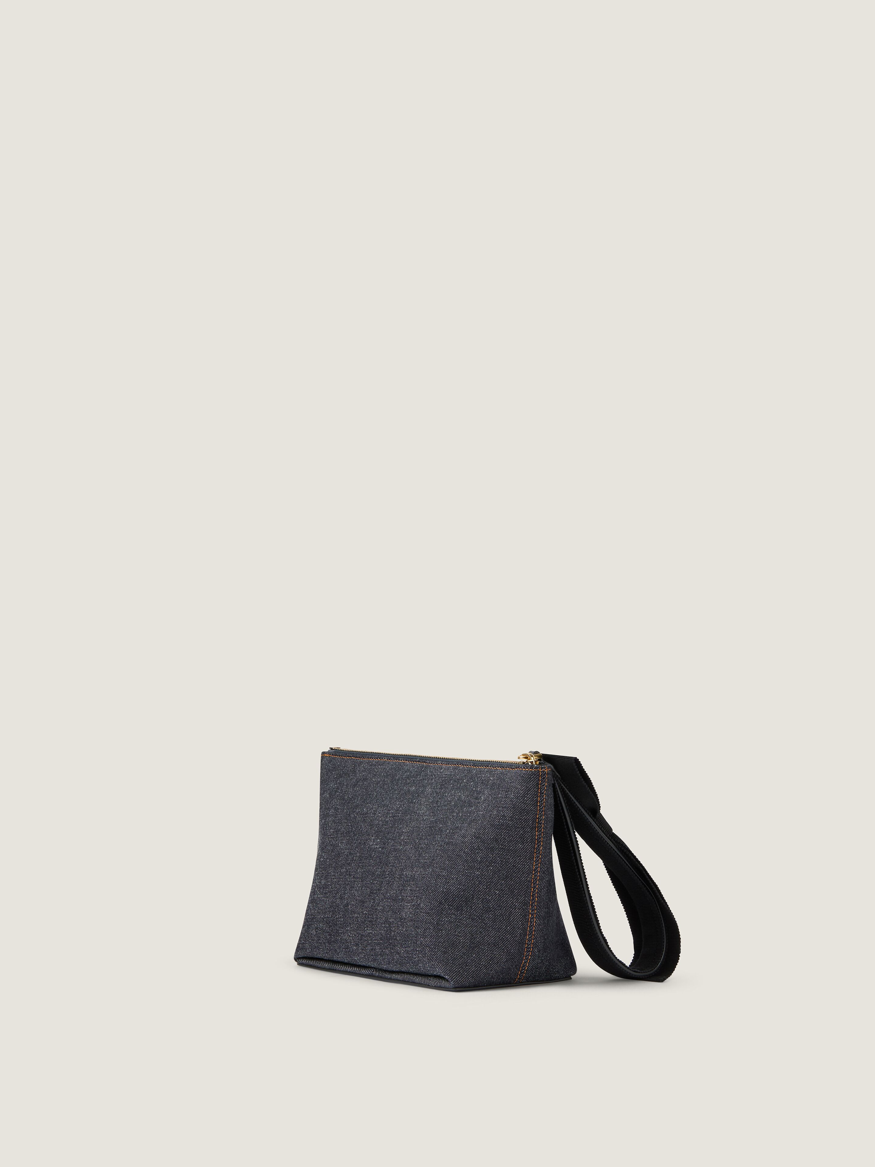 SMALL GIVENCHY POUCH IN DENIM WITH BOW - 2