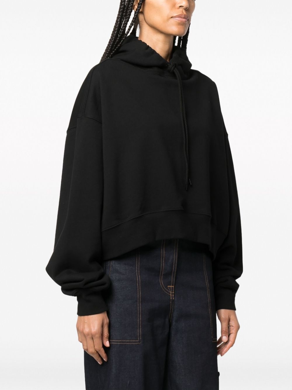 drawstring cotton hoodie - 3