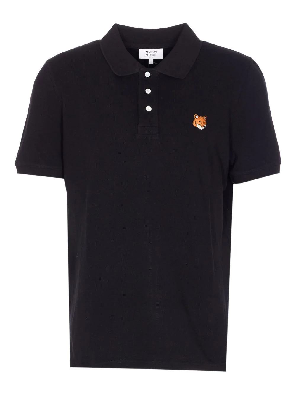 embroidered short-sleeve polo shirt - 1