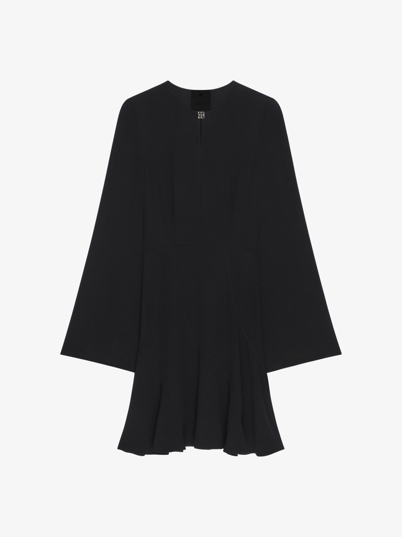 4G DETAIL를 가진 CREPE와 SATIN에 있는 DRESS - 1