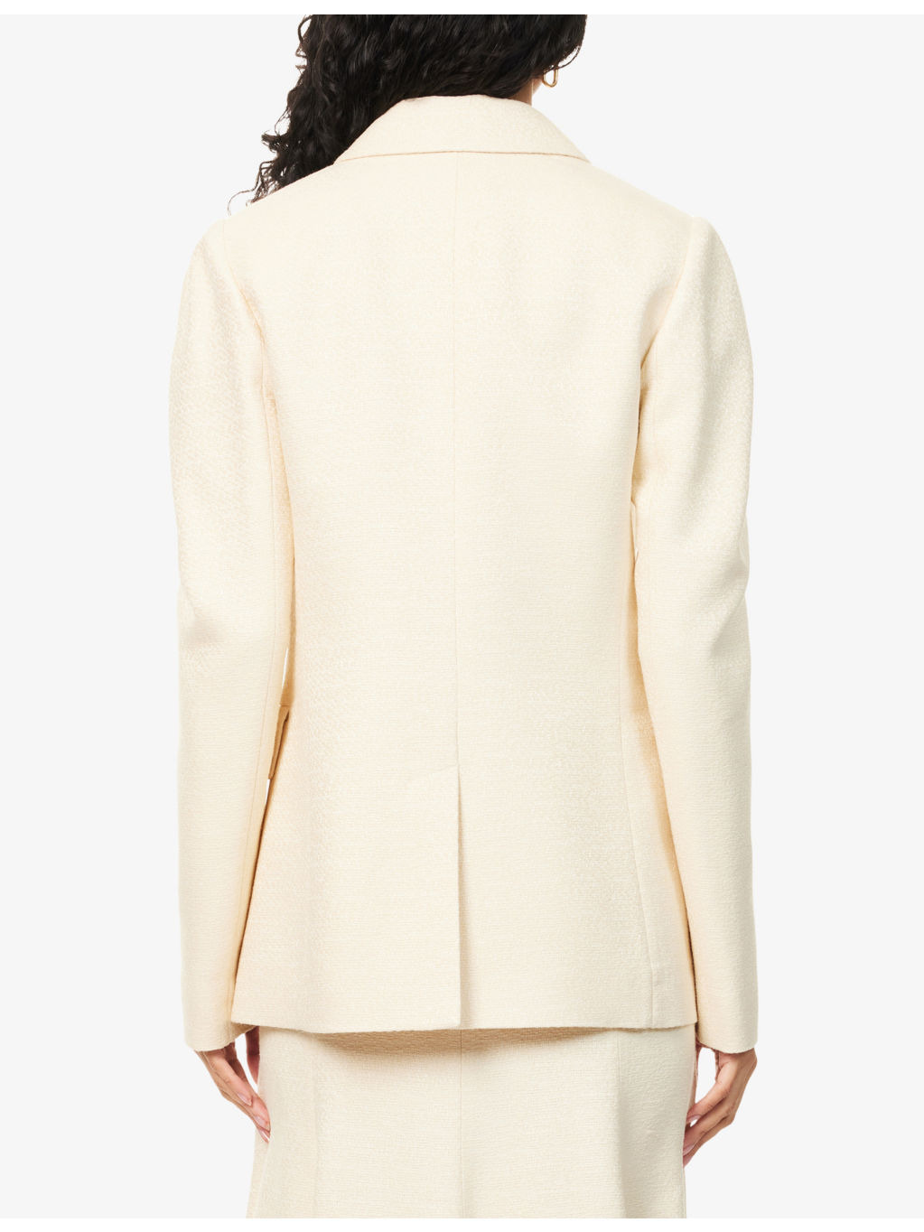 Sedna Double-Breasted Silk Blazer - 4