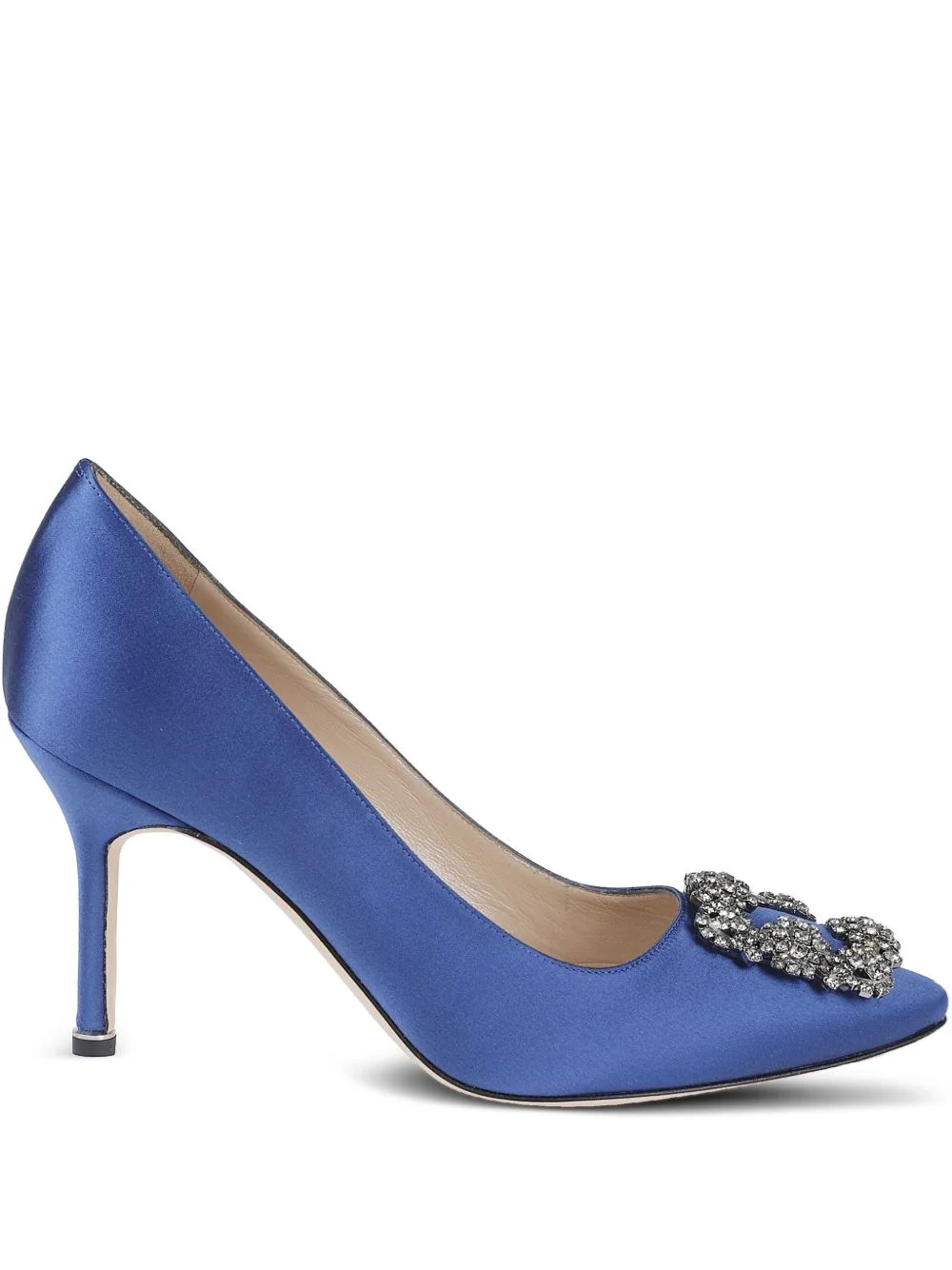 90mm crystal-embellished pumps - 1