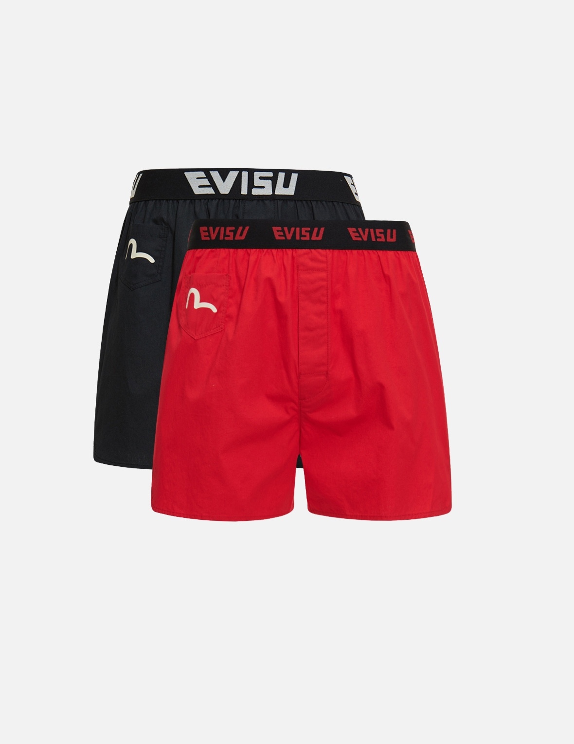 TWO-PACK SEAGULL PRINT POCKET BOXER SHORTS - 3
