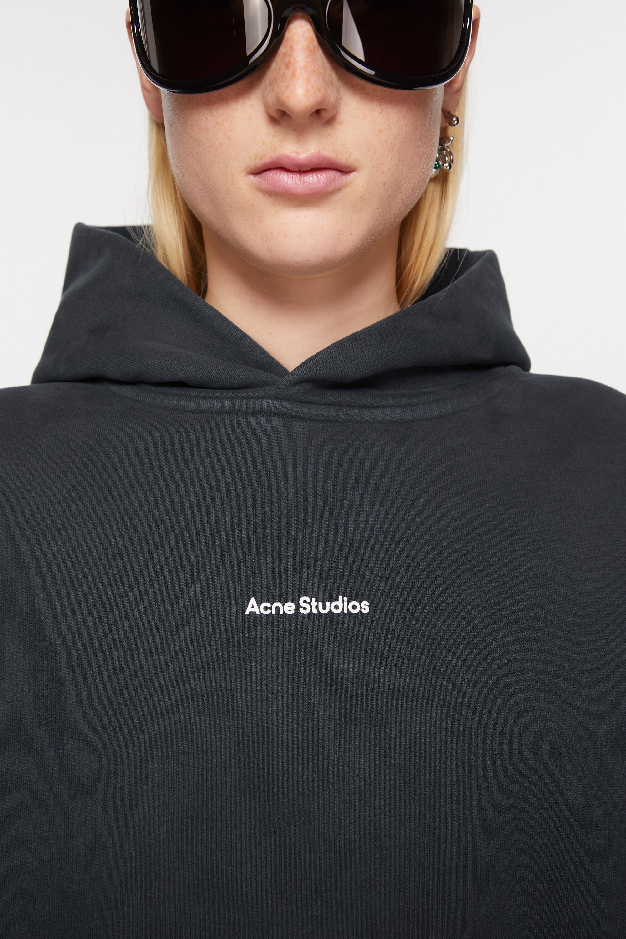 Logo hooded sweatshirt - Black - 4