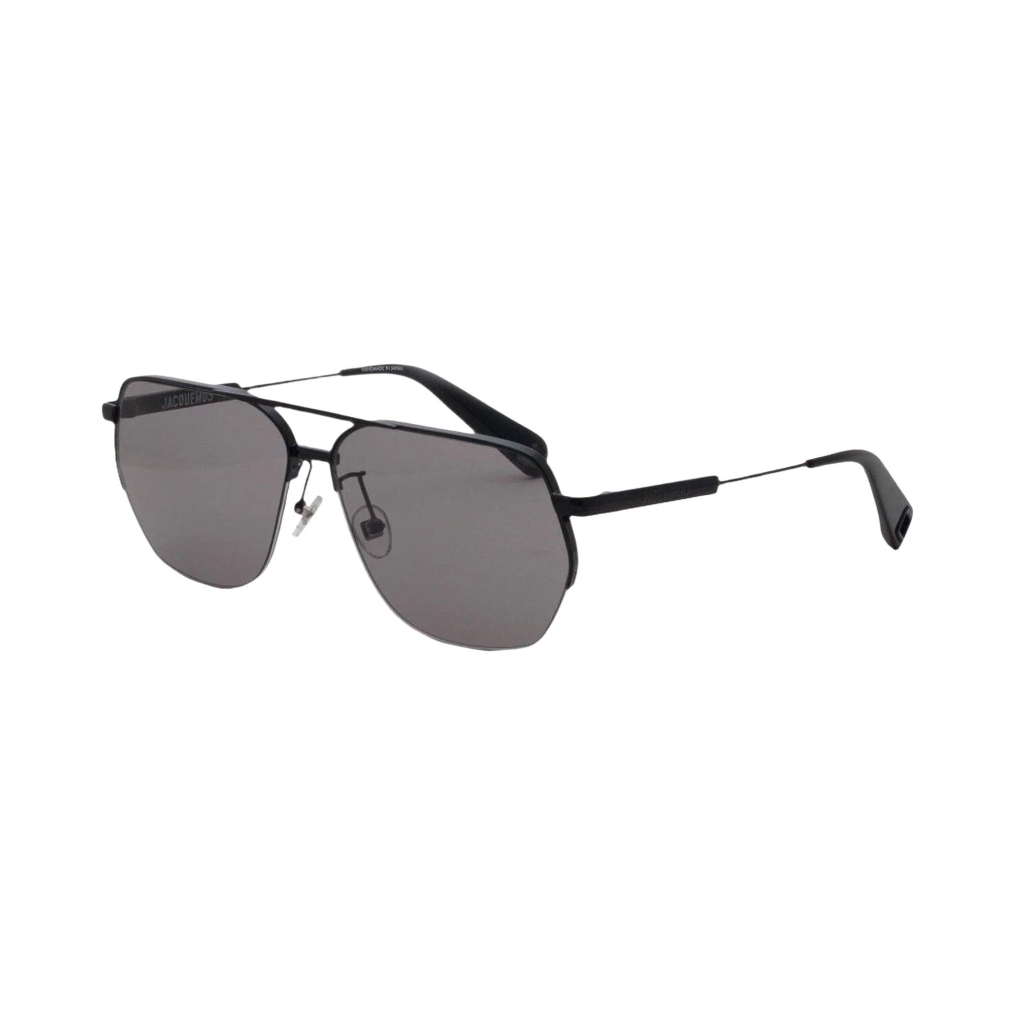Jacquemus x Linda Farrow Aviator Sunglasses 'Black/Grey' - 2