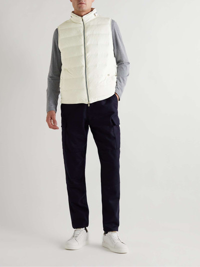 Brunello Cucinelli Quilted Nylon Down Hooded Gilet outlook