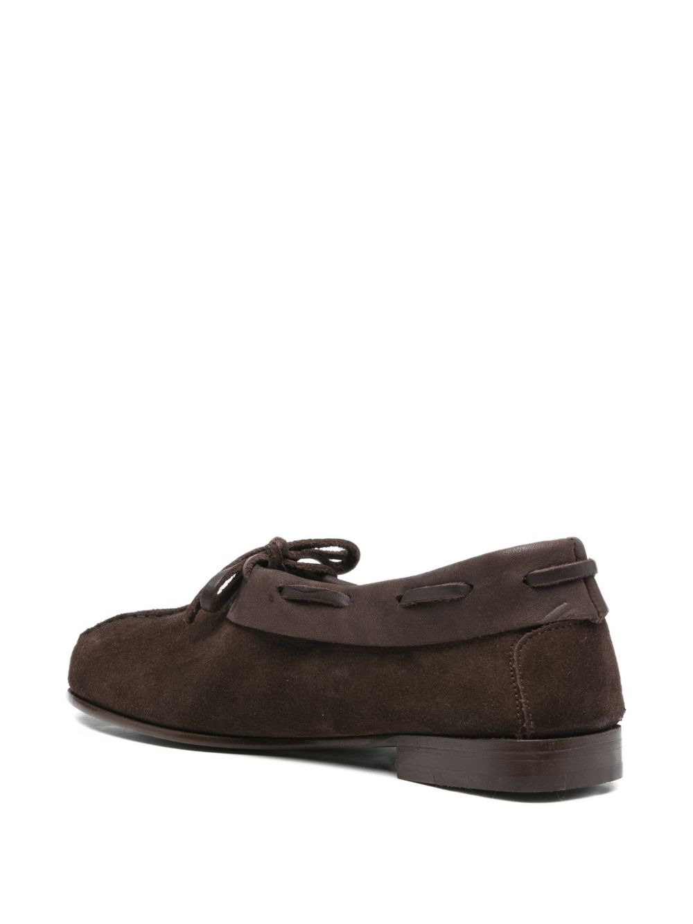 lace-up suede boots - 3
