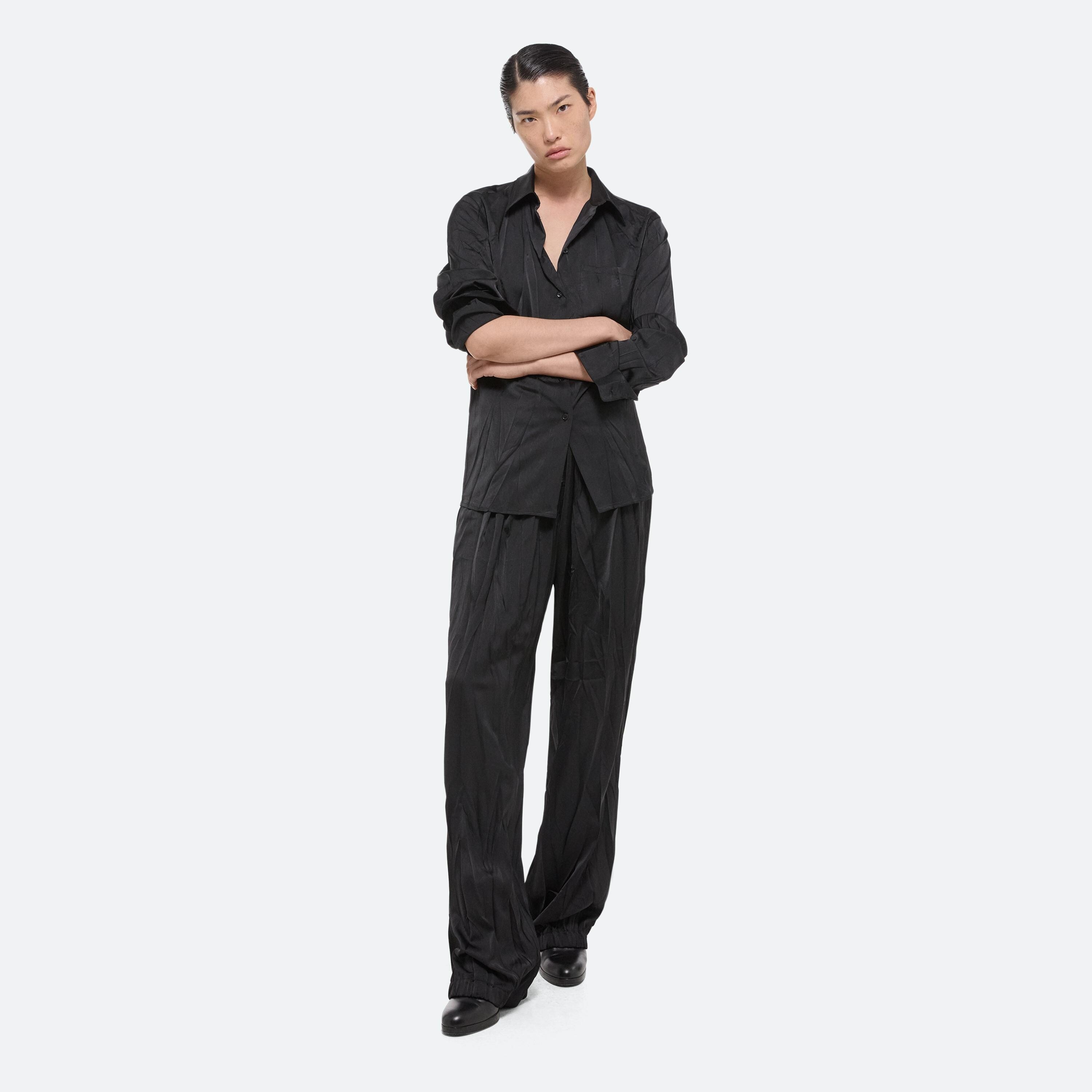 CLASSIC CRUSHED SATIN SHIRT - 2