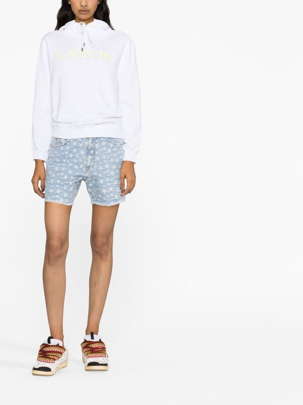 embroidered-logo cotton hoodie - 2