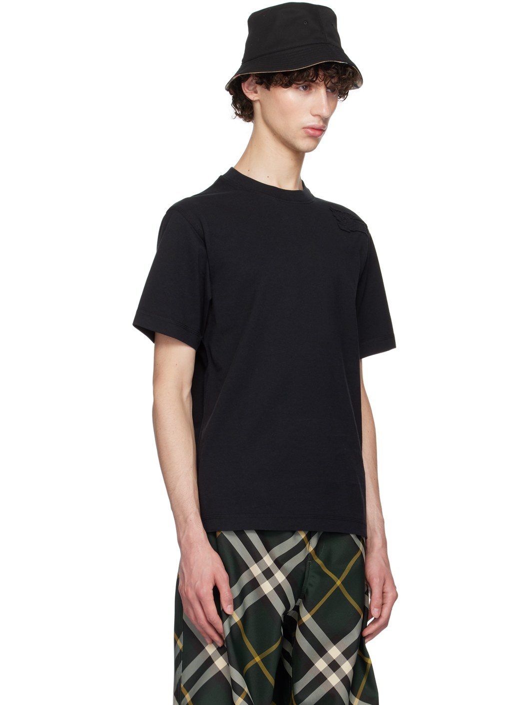 Black Cotton T-Shirt - 2
