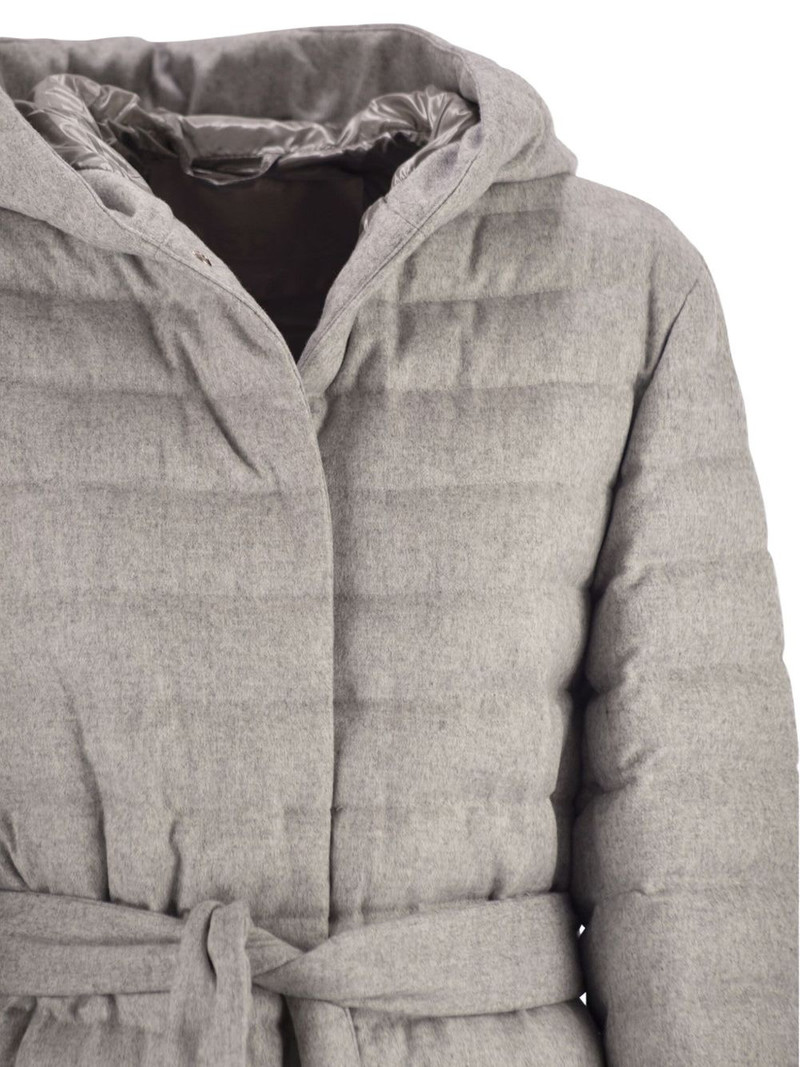 long-sleeves hooded quilted jacket 4