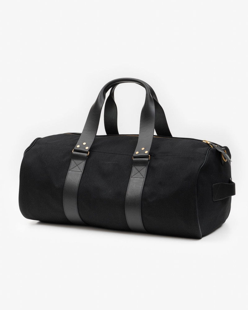 IHE-50-BLK 21OZ DENIM DUFFLE BAG - SUPERBLACK 4