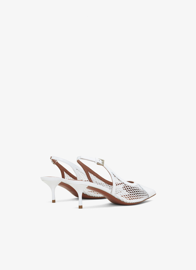 Alaïa HEART SLINGBACKS IN FISHNET outlook
