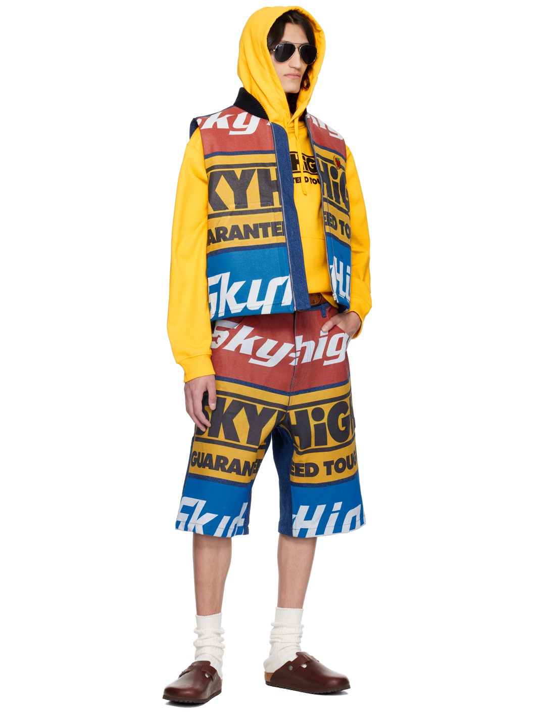 Yellow Print Hoodie - 4