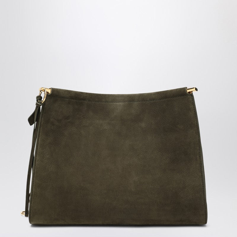 Alaia Le Click Medium Square Khaki Nubuck Bag Women - 2