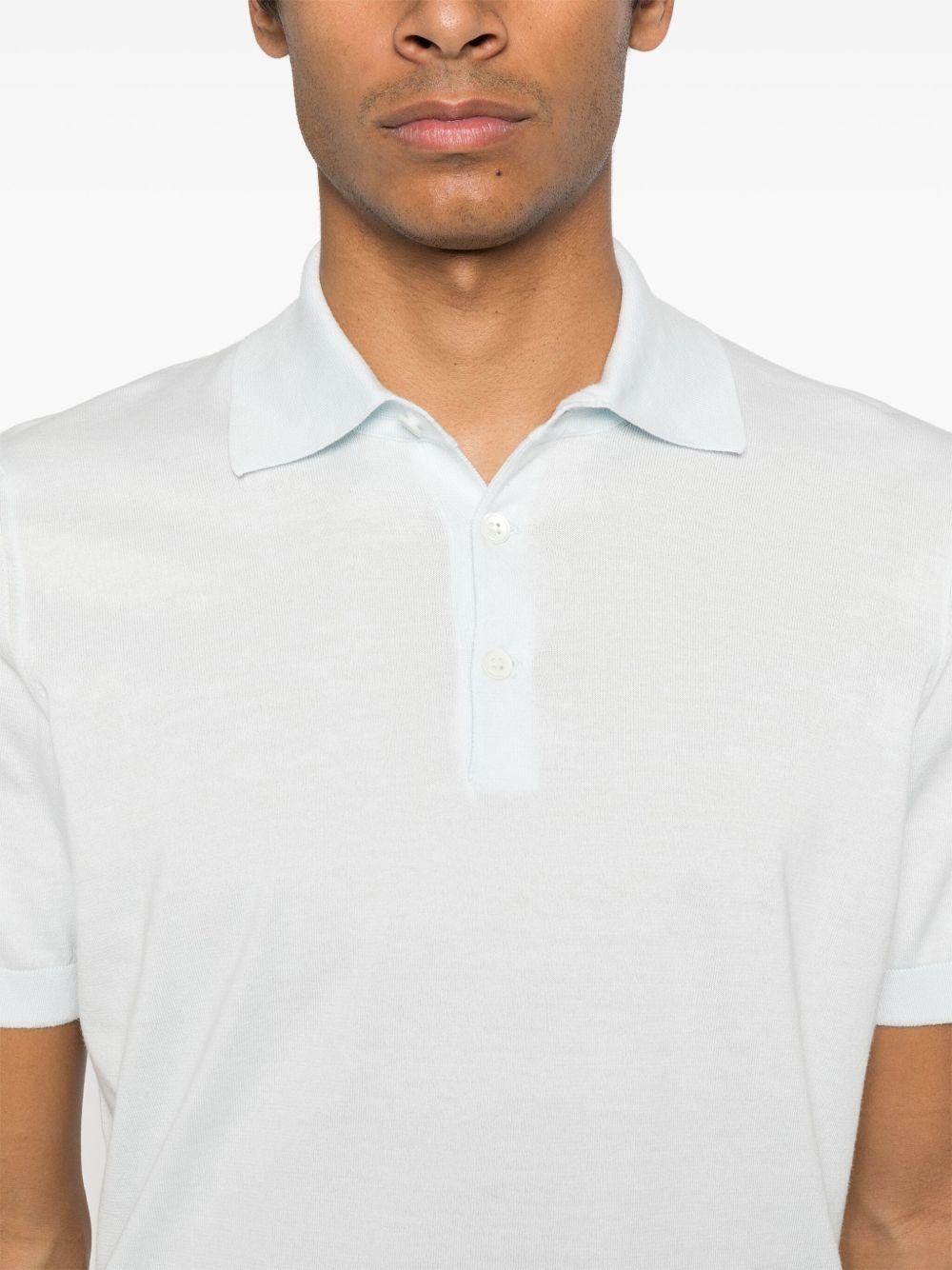 fine-knit polo shirt - 4