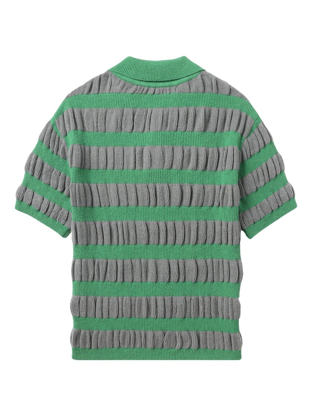 ruffle-knit polo t-shirt - 6