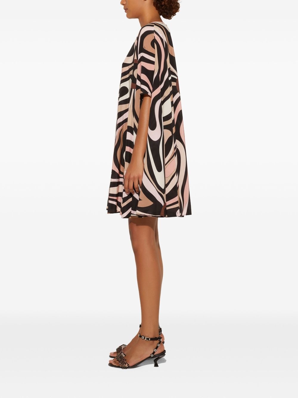 marmo-print dress - 3