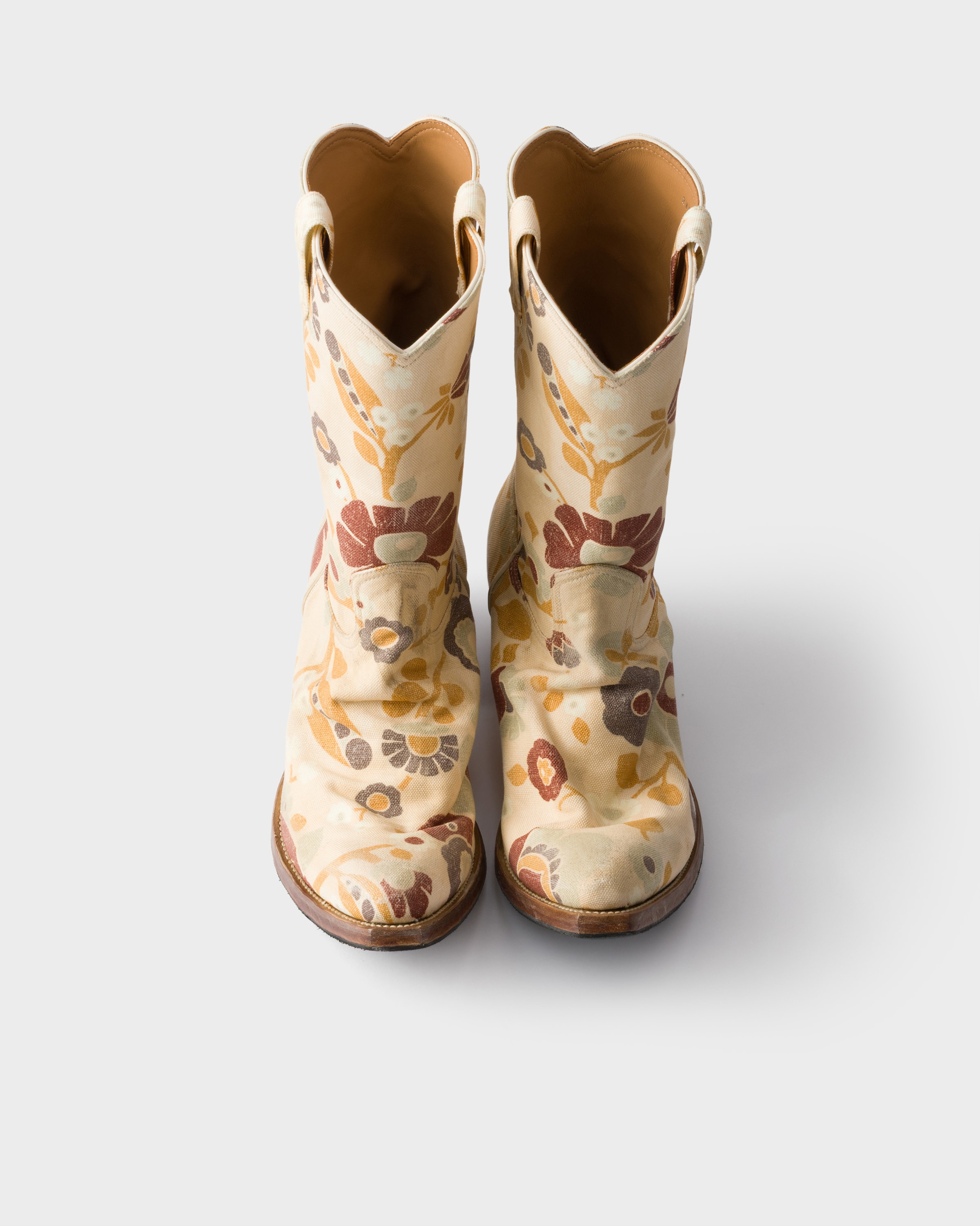 Printed fabric boots - 4